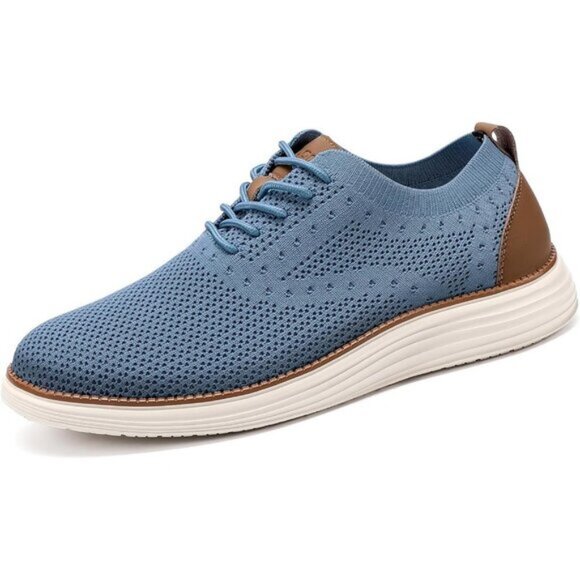 ⚡VILOCY Men's Light Blue Casual Dress Oxfords Business Mesh Breathable Sneakers - Picture 3 of 7